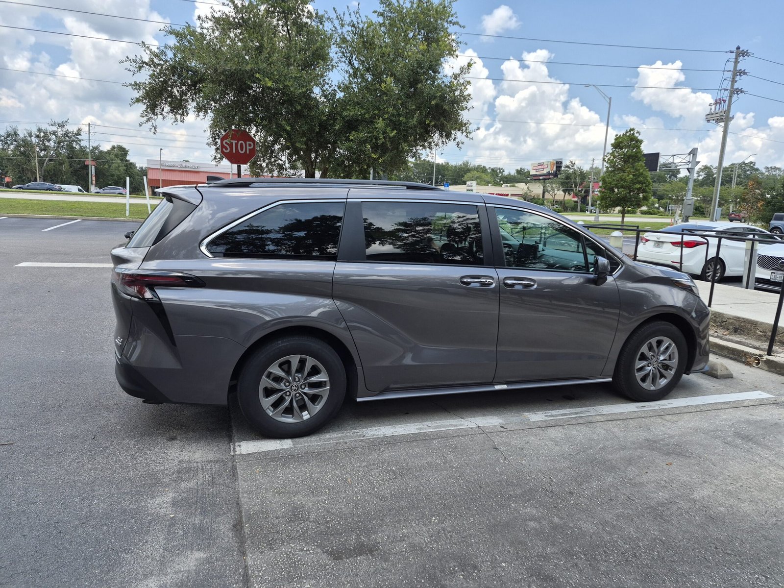 Toyota Sienna passenger interior with captain seats