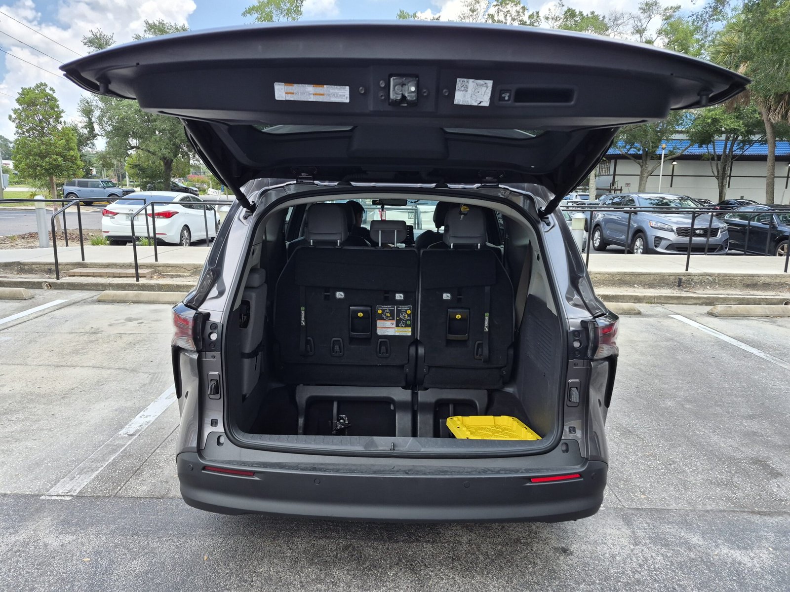 Toyota Sienna rear luggage space