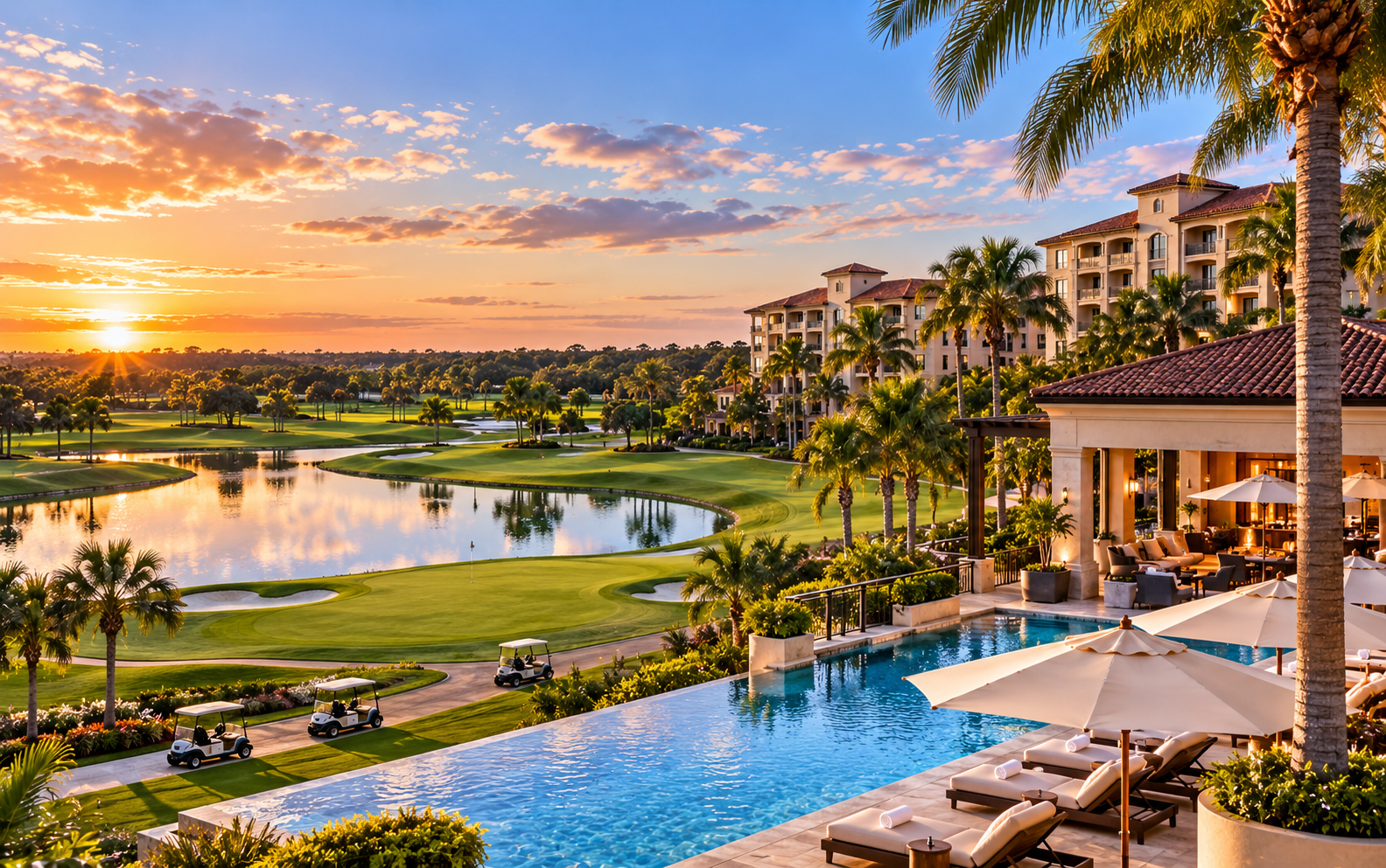 Golf resort, group and long-stay hotels