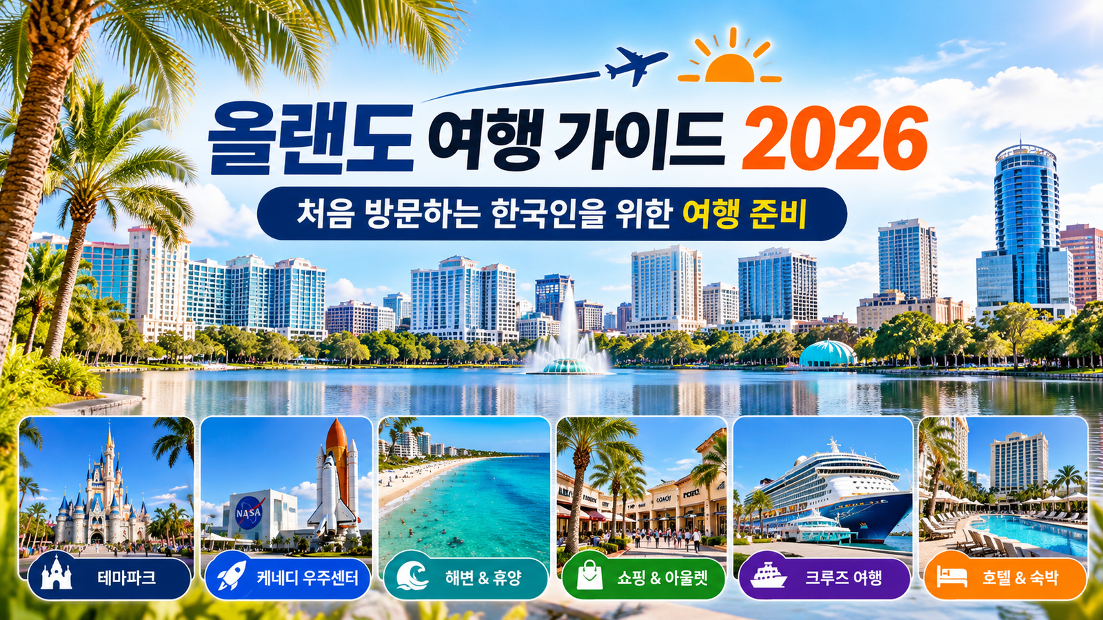 올랜도 여행 가이드 2026 | 처음 방문하는 한국인을 위한 여행 준비